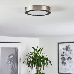 Hofstein Fnsrud Deckenleuchte LED Nickel-Matt, 1-flammig -Bürolampen Verkäufe fnsrud deckenleuchte h3436592 9