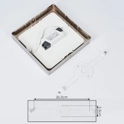 Hofstein Fnsrud Deckenleuchte LED Nickel-Matt, 1-flammig -Bürolampen Verkäufe fnsrud deckenleuchte h3436646 4