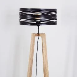 Hofstein Gauley Stehleuchte Schwarz, Braun, 1-flammig -Bürolampen Verkäufe gauley stehleuchte h3352649 4