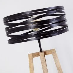 Hofstein Gauley Stehleuchte Schwarz, Braun, 1-flammig -Bürolampen Verkäufe gauley stehleuchte h3352649 6