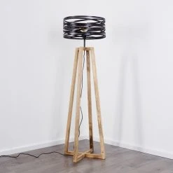 Hofstein Gauley Stehleuchte Schwarz, Braun, 1-flammig -Bürolampen Verkäufe gauley stehleuchte h3352649 9