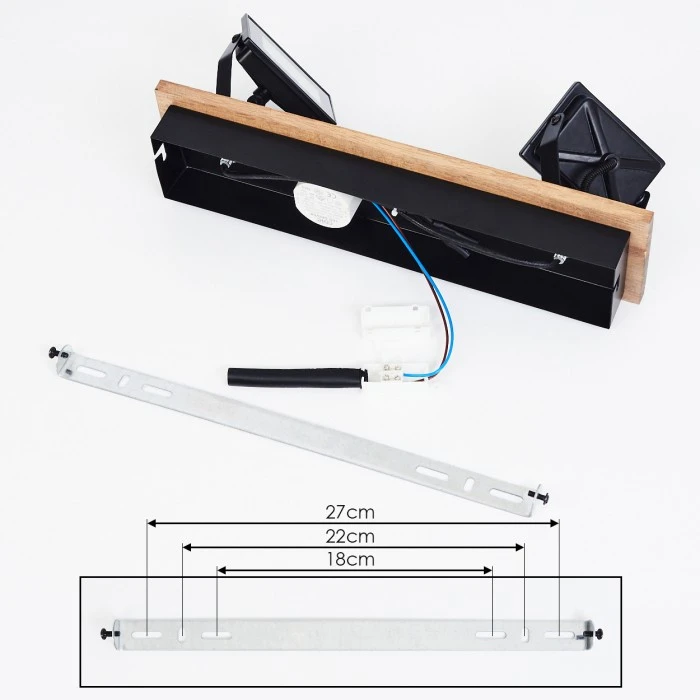 Hofstein Giresta Deckenleuchte LED Schwarz, Braun, 2-flammig 5 Hofstein Giresta Deckenleuchte LED Schwarz, Braun, 2-flammig – Bild 5