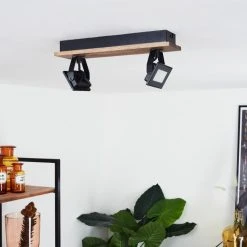 Hofstein Giresta Deckenleuchte LED Schwarz, Braun, 2-flammig 21 Hofstein Giresta Deckenleuchte LED Schwarz, Braun, 2-flammig -Bürolampen Verkäufe giresta deckenleuchte h3426302 9