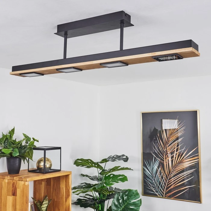 Hofstein Giresta Deckenleuchte LED Schwarz, 4-flammig 10 Hofstein Giresta Deckenleuchte LED Schwarz, 4-flammig – Bild 10