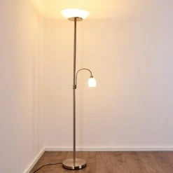 Hofstein Gismaro Stehleuchte Nickel-Matt, 3-flammig -Bürolampen Verkäufe gismaro stehleuchte h3358054 15