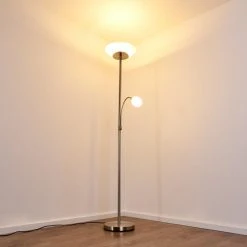 Hofstein Gismaro Stehleuchte Nickel-Matt, 3-flammig -Bürolampen Verkäufe gismaro stehleuchte h3358054 9