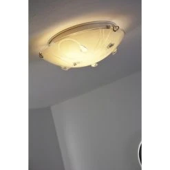 Globo ALIVIA Deckenleuchte Chrom, 2-flammig -Bürolampen Verkäufe globo alivia deckenleuchte 40414 2 10