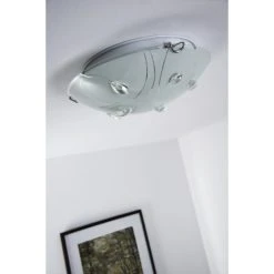 Globo ALIVIA Deckenleuchte Chrom, 2-flammig -Bürolampen Verkäufe globo alivia deckenleuchte 40414 2 4