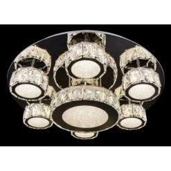 Globo AMUR Deckenleuchte LED Chrom, 1-flammig -Bürolampen Verkäufe globo amur deckenleuchte 49350 60 2