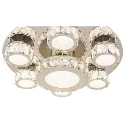 Globo AMUR Deckenleuchte LED Chrom, 1-flammig -Bürolampen Verkäufe globo amur deckenleuchte 49350 60 5