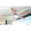 Globo AZURA Ventilator Nickel-Matt, Chrom, Edelstahl, 1-flammig