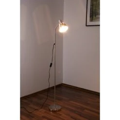 Globo Ego Stehleuchte Nickel-Matt, Chrom, 1-flammig 12 Globo Ego Stehleuchte Nickel-Matt, Chrom, 1-flammig -Bürolampen Verkäufe globo ego stehleuchte 24778 3