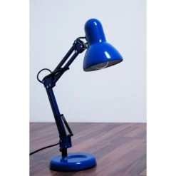 Globo Famous Schreibtischleuchte Blau, 1-flammig 9 Globo Famous Schreibtischleuchte Blau, 1-flammig -Bürolampen Verkäufe globo famous schreibtischleuchte 24883 3