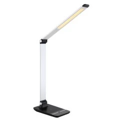 Globo KABIRA Tischleuchte LED Silber, 1-flammig -Bürolampen Verkäufe globo kabira tischleuchte 58425s 3