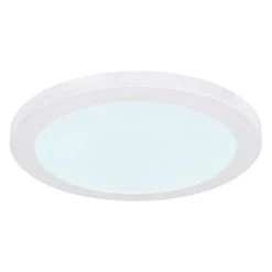 Globo LASSE Deckenleuchte LED Weiß, 1-flammig -Bürolampen Verkäufe globo lasse deckenleuchte 12379 24w 5