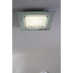 Globo LIANA Deckenleuchte LED Chrom, 1-flammig -Bürolampen Verkäufe globo liana deckenleuchte 49300 2