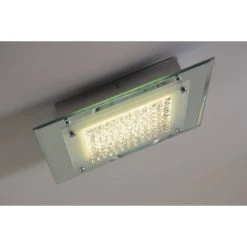 Globo LIANA Deckenleuchte LED Chrom, 1-flammig -Bürolampen Verkäufe globo liana deckenleuchte 49300 3