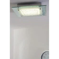 Globo LIANA Deckenleuchte LED Chrom, 1-flammig -Bürolampen Verkäufe globo liana deckenleuchte 49300 5