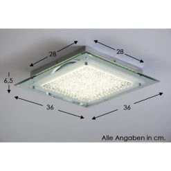 Globo LIANA Deckenleuchte LED Chrom, 1-flammig