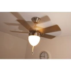 Globo MARVA Ventilator Nickel-Matt, Grau, Edelstahl, Weiß, 1-flammig -Bürolampen Verkäufe globo marva ventilator 332 do1 15