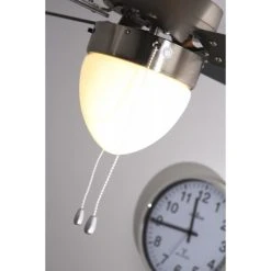 Globo MARVA Ventilator Nickel-Matt, Grau, Edelstahl, Weiß, 1-flammig -Bürolampen Verkäufe globo marva ventilator 332 do1 3