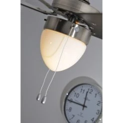 Globo MARVA Ventilator Nickel-Matt, Grau, Edelstahl, Weiß, 1-flammig -Bürolampen Verkäufe globo marva ventilator 332 do1 4