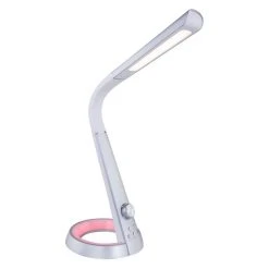 Globo MITTI Tischleuchte LED Silber, Weiß, 1-flammig, Farbwechsler -Bürolampen Verkäufe globo mitti tischleuchte 58376sds 9