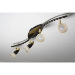 Globo NOVARA Deckenspot Rostfarben, Gold, 4-flammig -Bürolampen Verkäufe globo novara deckenspot 5449 4 5