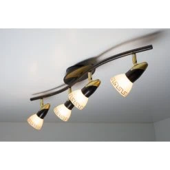 Globo NOVARA Deckenspot Rostfarben, Gold, 4-flammig -Bürolampen Verkäufe globo novara deckenspot 5449 4 9