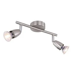 Globo PEDRESHA Strahler Nickel-Matt, 2-flammig