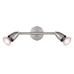 Globo PEDRESHA Strahler Nickel-Matt, 2-flammig -Bürolampen Verkäufe globo pedresha strahler 57995 2 3