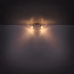 Globo PEDRESHA Strahler Nickel-Matt, 2-flammig -Bürolampen Verkäufe globo pedresha strahler 57995 2 5