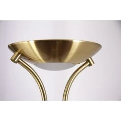 Globo PLUTO Deckenfluter Messing, Edelstahl, Gold, 2-flammig -Bürolampen Verkäufe globo pluto deckenfluter 5803 do1 5