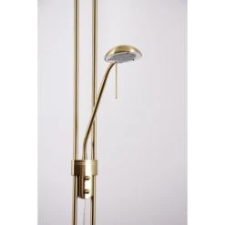 Globo PLUTO Deckenfluter Messing, Edelstahl, Gold, 2-flammig -Bürolampen Verkäufe globo pluto deckenfluter 5803 do1 7