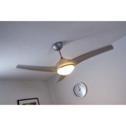 Globo PRIMO Ventilator Silber, Weiß, 2-flammig, Fernbedienung -Bürolampen Verkäufe globo primo ventilator 305 do1 7