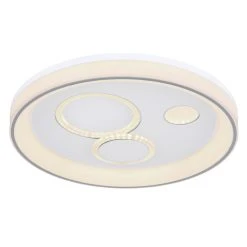 Globo ROBA Deckenleuchte LED Weiß, 1-flammig, Fernbedienung