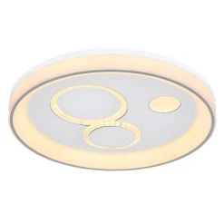 Globo ROBA Deckenleuchte LED Weiß, 1-flammig, Fernbedienung 12 Globo ROBA Deckenleuchte LED Weiß, 1-flammig, Fernbedienung -Bürolampen Verkäufe globo roba deckenleuchte 48423 36 4