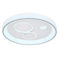 Globo ROBA Deckenleuchte LED Weiß, 1-flammig, Fernbedienung 13 Globo ROBA Deckenleuchte LED Weiß, 1-flammig, Fernbedienung -Bürolampen Verkäufe globo roba deckenleuchte 48423 36 5