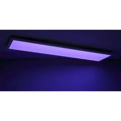 Globo ROSI LED Panel Weiß, 1-flammig, Fernbedienung, Farbwechsler -Bürolampen Verkäufe globo rosi led panel 41604d5rgbsh 17