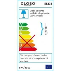 Globo TARRON Tischleuchte LED Weiß, Transparent, Klar, 3-flammig -Bürolampen Verkäufe globo tarron tischleuchte 58278 4