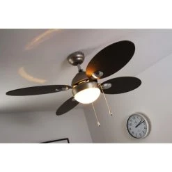 Globo WADE Ventilator Nickel-Matt, Edelstahl, 1-flammig