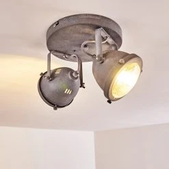 Hofstein Glostrup Deckenleuchte LED Grau, 2-flammig -Bürolampen Verkäufe glostrup deckenleuchte h3293904 do1 2