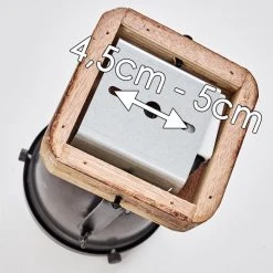 Hofstein Glostrup Deckenleuchte Edelstahl, Braun, 1-flammig -Bürolampen Verkäufe glostrup deckenleuchte h3335697 do1 16