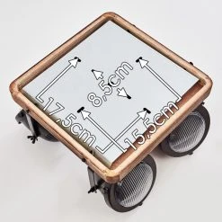 Hofstein Glostrup Deckenleuchte Edelstahl, Braun, 4-flammig -Bürolampen Verkäufe glostrup deckenleuchte h3335758 do1 17