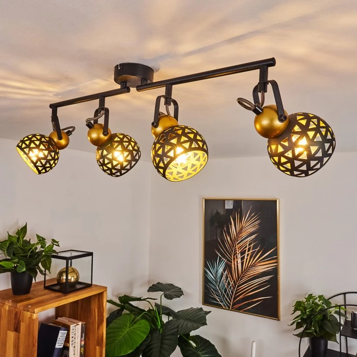 Hofstein Gomsrud Deckenleuchte Schwarz, 4-flammig 1 Hofstein Gomsrud Deckenleuchte Schwarz, 4-flammig