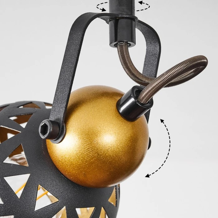 Hofstein Gomsrud Deckenleuchte Schwarz, 4-flammig 3 Hofstein Gomsrud Deckenleuchte Schwarz, 4-flammig – Bild 3