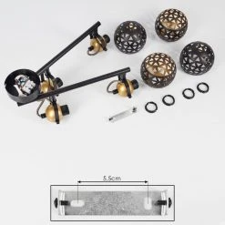 Hofstein Gomsrud Deckenleuchte Schwarz, 4-flammig 14 Hofstein Gomsrud Deckenleuchte Schwarz, 4-flammig -Bürolampen Verkäufe gomsrud deckenleuchte h3434659 4