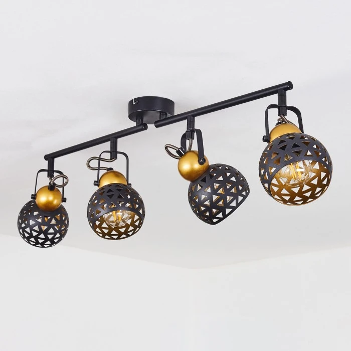 Hofstein Gomsrud Deckenleuchte Schwarz, 4-flammig 8 Hofstein Gomsrud Deckenleuchte Schwarz, 4-flammig – Bild 8