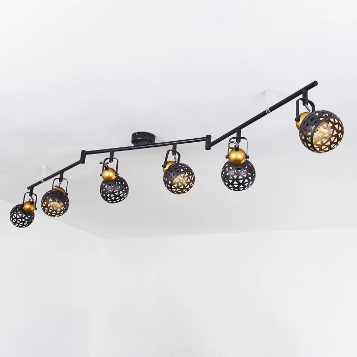 Hofstein Gomsrud Deckenleuchte Schwarz, 6-flammig 8 Hofstein Gomsrud Deckenleuchte Schwarz, 6-flammig – Bild 8