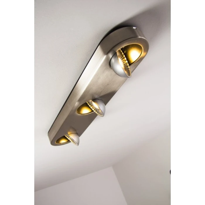 Hofstein Granada Deckenleuchte LED Nickel-Matt, 3-flammig 11 Hofstein Granada Deckenleuchte LED Nickel-Matt, 3-flammig – Bild 11